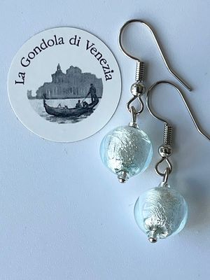 Ohrhänger Kugel Murano Glas 10mm 
