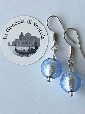 Ohrhänger Kugel Murano Glas 10mm 