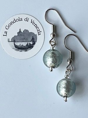 Ohrhänger Kugel Murano Glas 10mm 