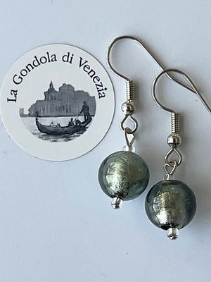 Ohrhänger Kugel Murano Glas 10mm 