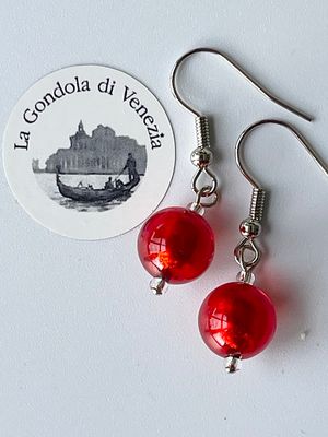 Ohrhänger Kugel Murano Glas 10mm 