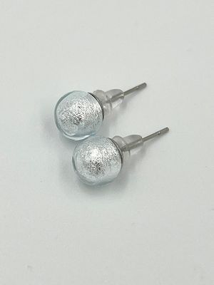 Stud earrings Murano ball 8mm