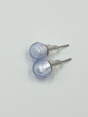 Stud earrings Murano ball 8mm