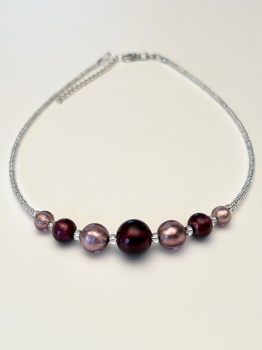 Kette Kugeln Murano Glas  