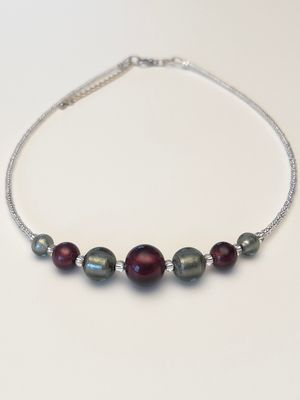 Kette Kugeln Murano Glas  