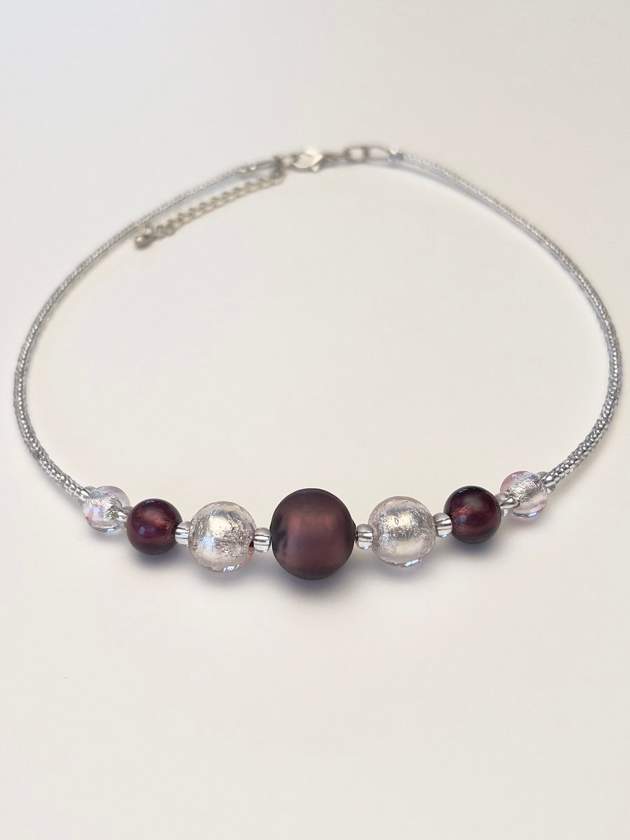 Kette Kugeln Murano Glas  
