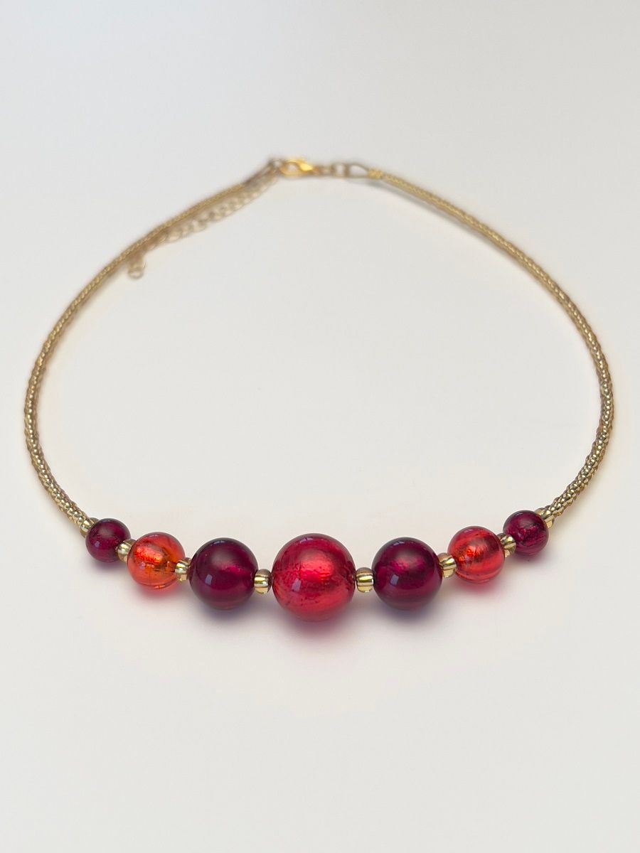 Kette Kugeln Murano Glas  