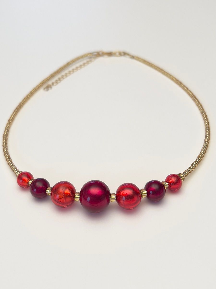 Kette Kugeln Murano Glas  