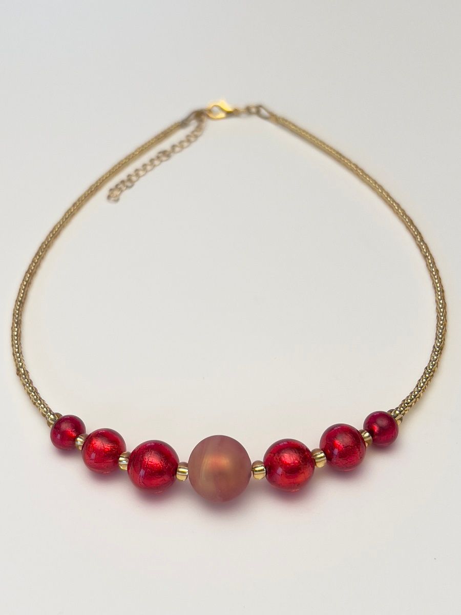 Kette Kugeln Murano Glas  