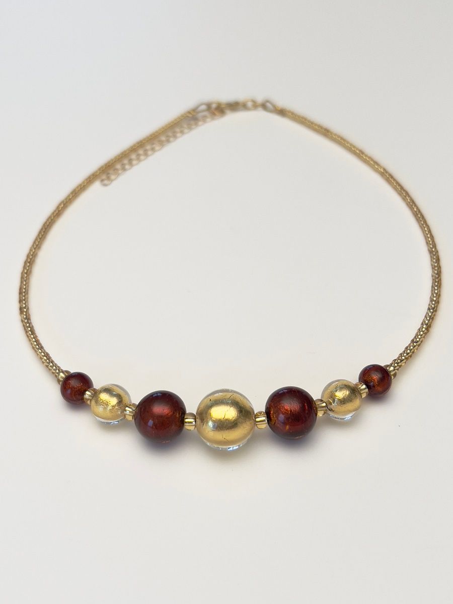 Kette Kugeln Murano Glas  