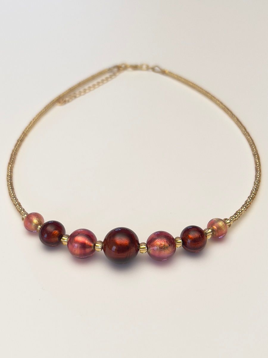 Kette Kugeln Murano Glas  