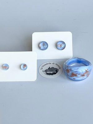 Ohrstecker Murano Aventurin