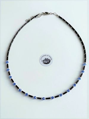 Collier Preciosa Glitzer Glas
