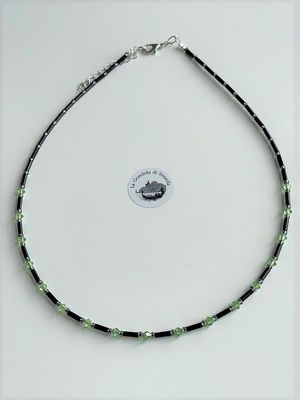 Collier Preciosa Glitzer Glas