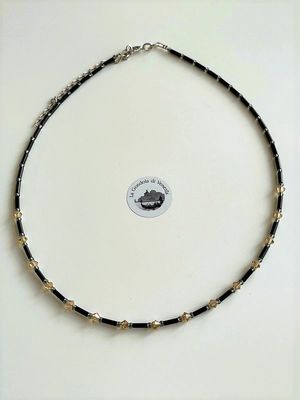 Collier Preciosa Glitzer Glas