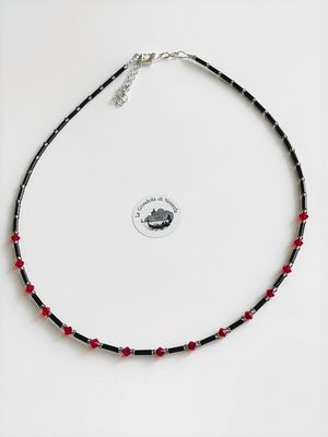 Collier Preciosa Glitzer Glas