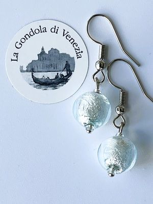 Ohrhänger Kugel Murano Glas 10mm 