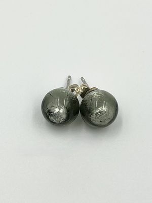 Stud earrings Murano ball 10mm