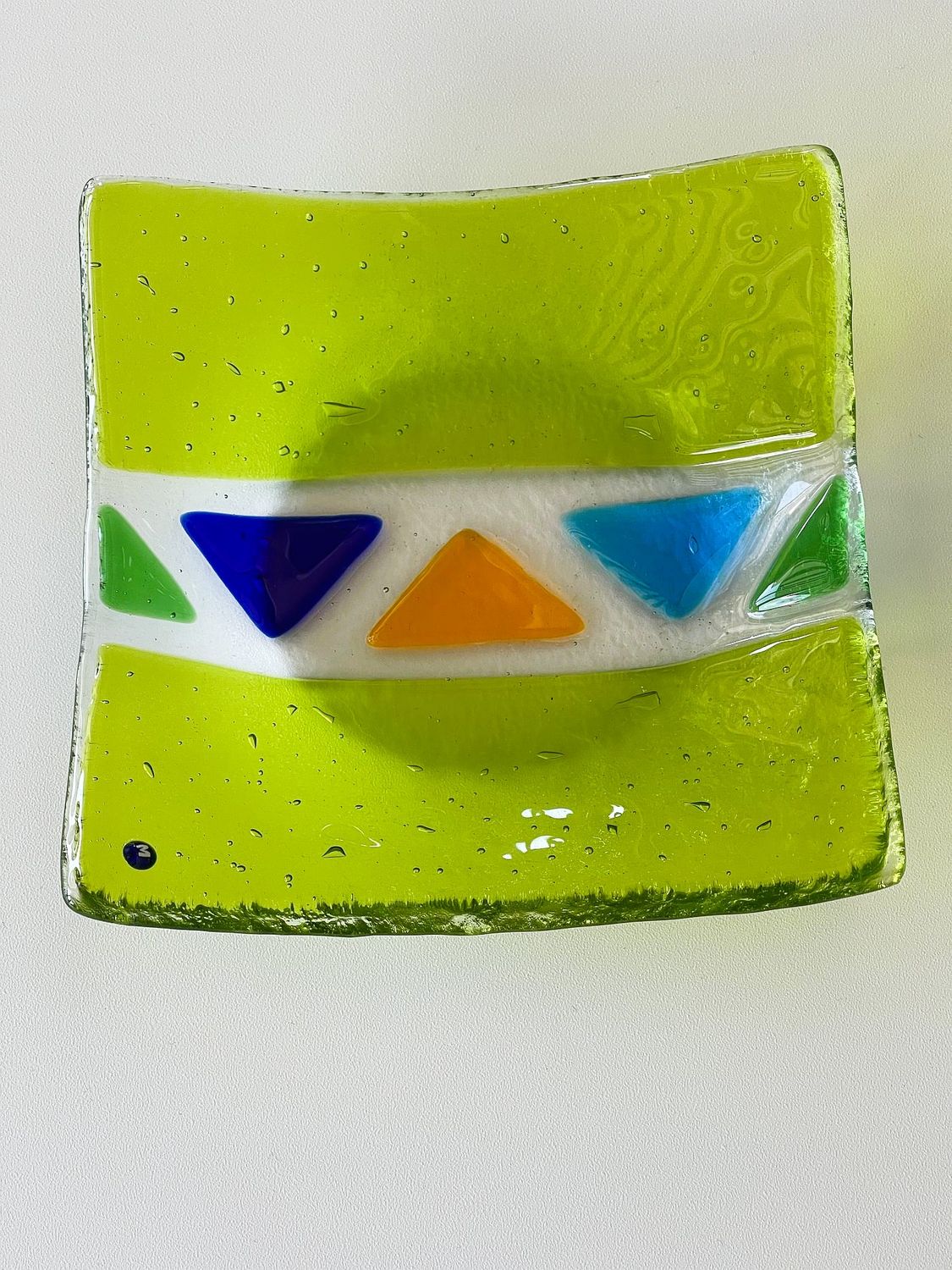 Murano Glass bowl 14x14cm  -Unique piece-