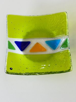 Murano Glass bowl 14x14cm  -Unique piece-