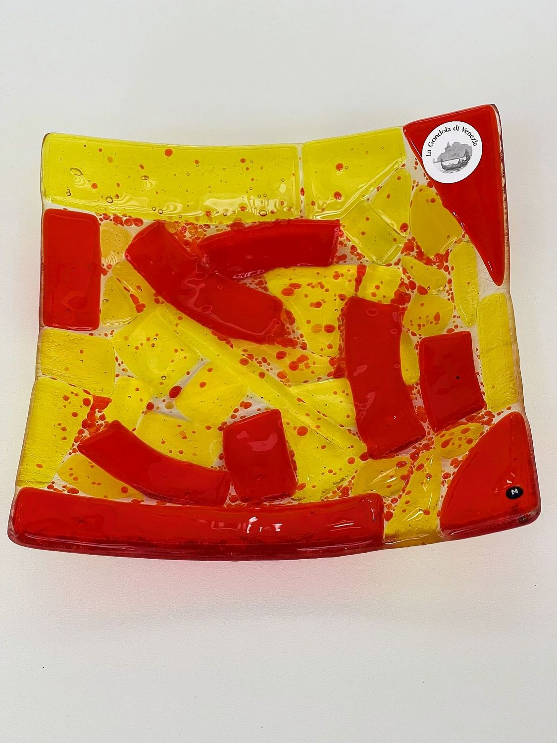 Murano Glass bowl 18x18cm  -Unique piece-