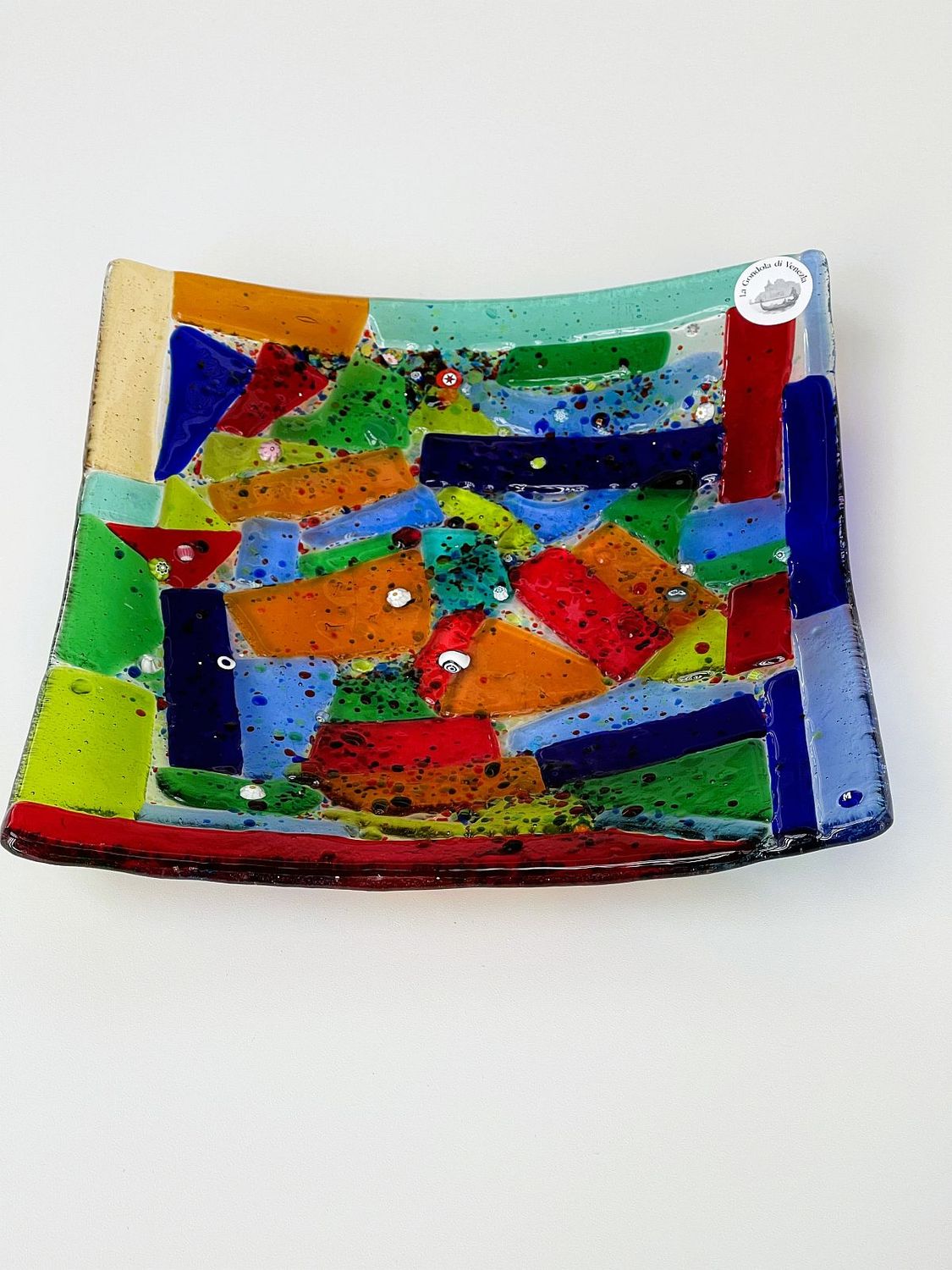 Murano Glass bowl 22x22cm  -Unique piece-