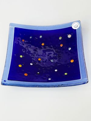 Murano Glass bowl 22x22cm   -Unique piece-
