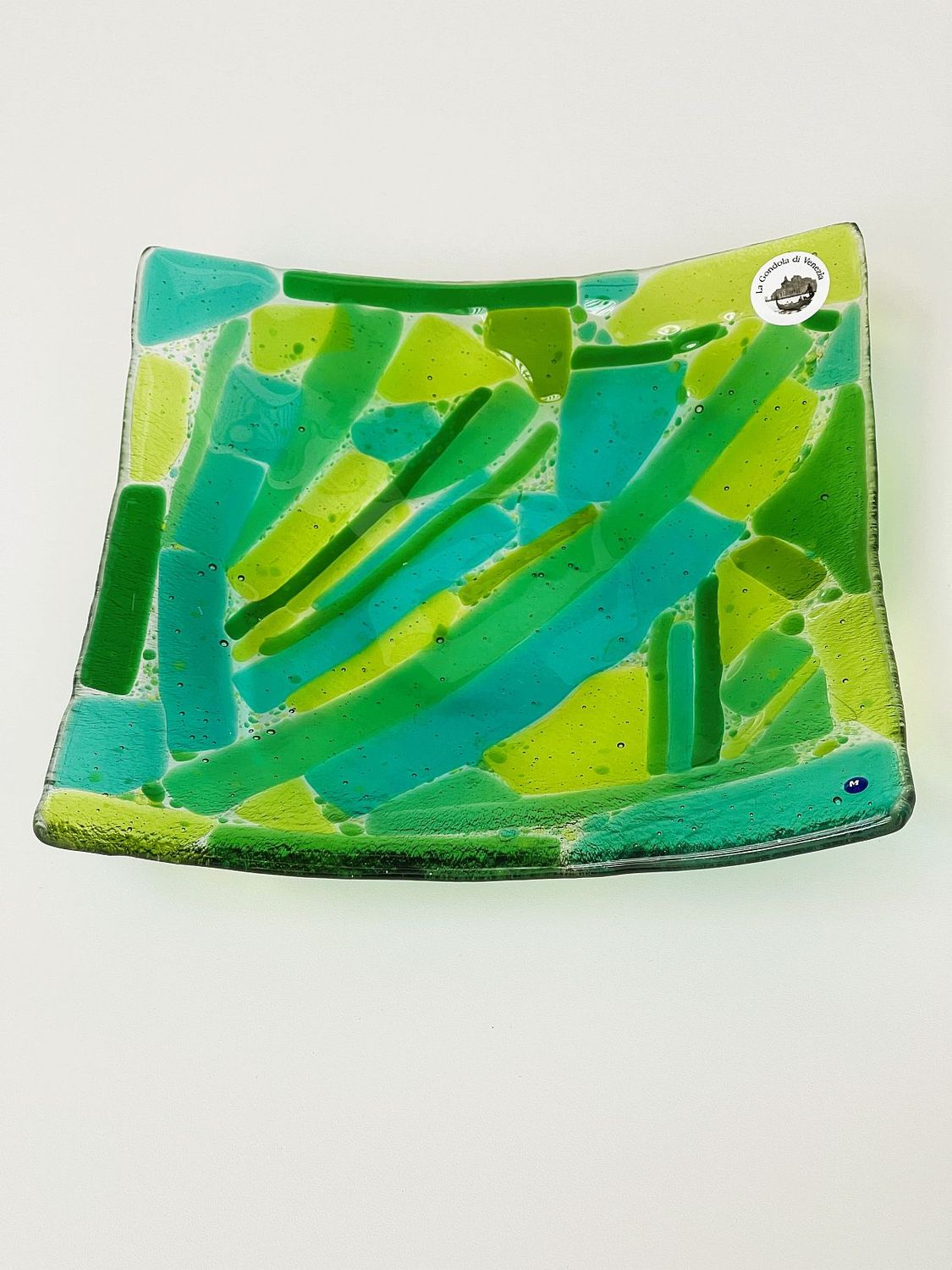 Murano Glass bowl 22x22cm  -Unique piece-