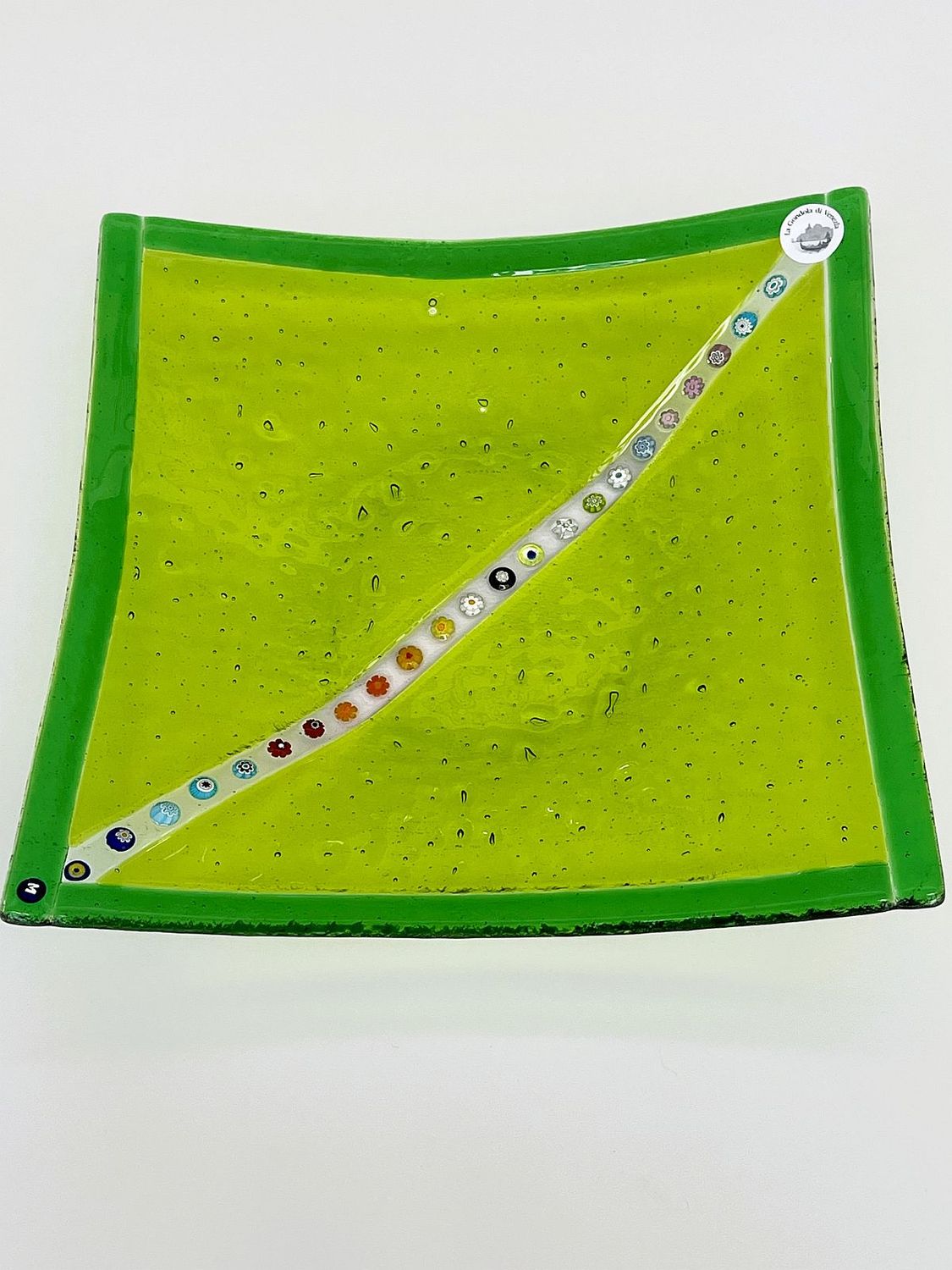 Murano Glass bowl 28x28cm -Unique piece-