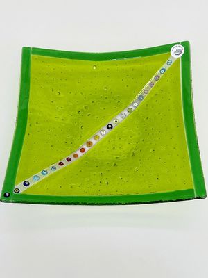 Murano Glass bowl 28x28cm -Unique piece-