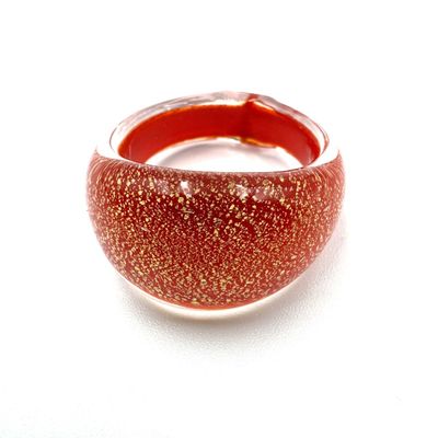 Ring Murano domed, plain