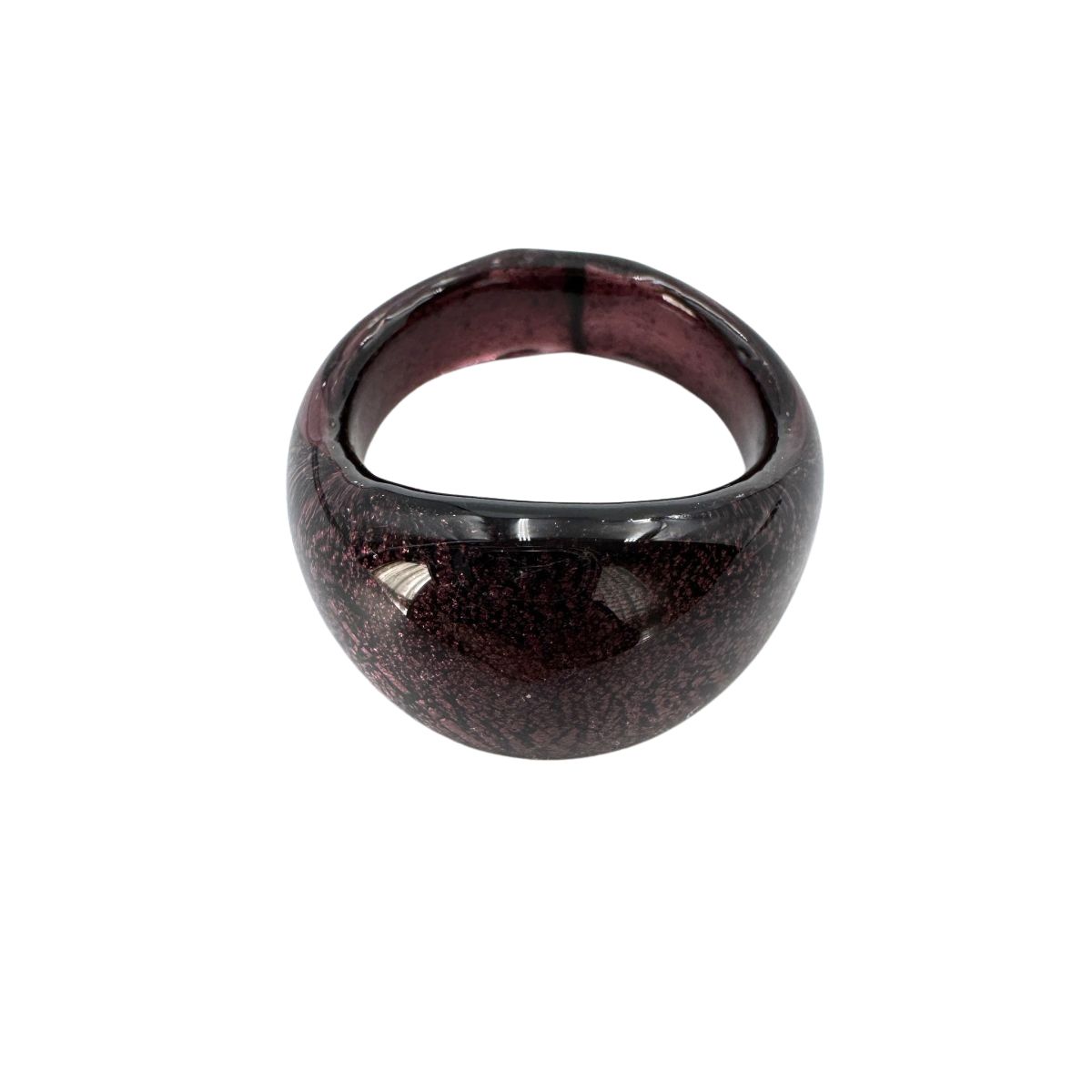 Ring Murano domed, plain