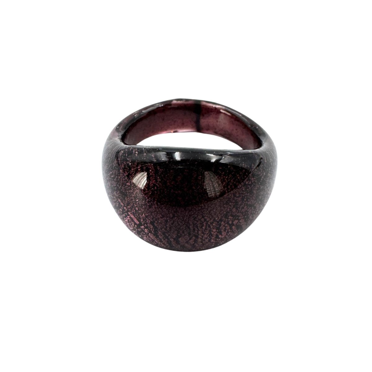 Ring Murano domed, plain