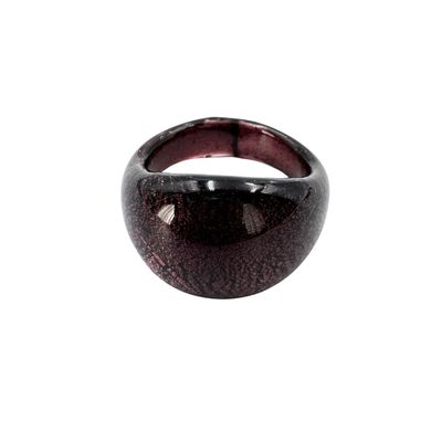 Ring Murano domed, plain