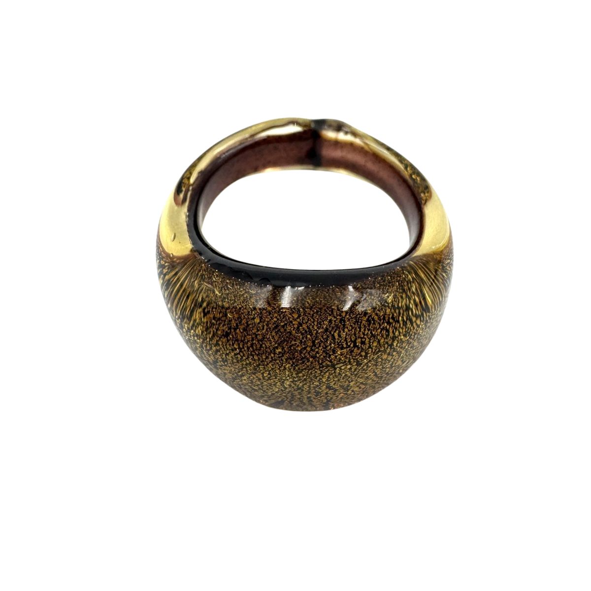 Ring Murano domed, plain