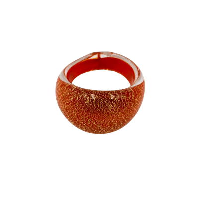 Ring Murano domed, plain