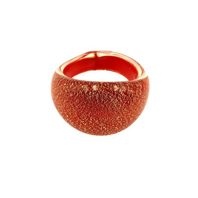 Ring Murano domed, plain