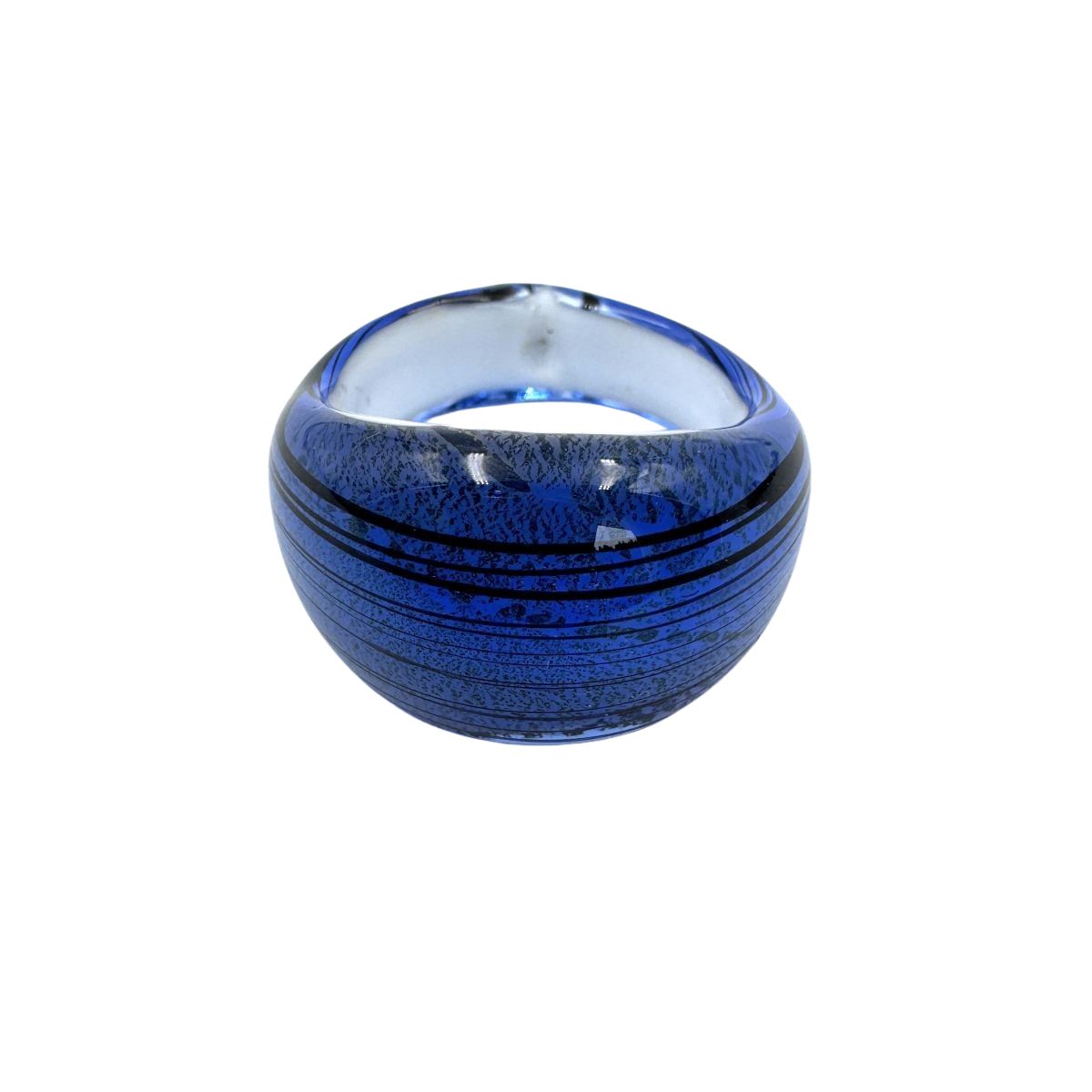 Murano ring, striped