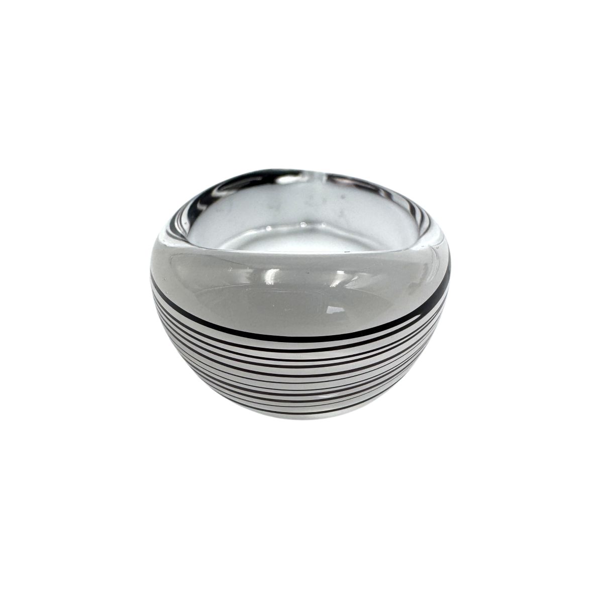 Murano ring, striped