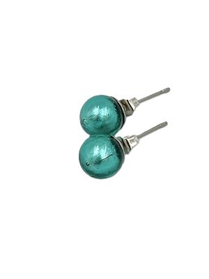 Stud earrings Murano ball 8mm Stud earrings Murano ball 8mm