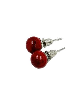 Stud earrings Murano ball 8mm Stud earrings Murano ball 8mm