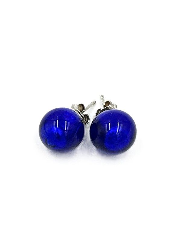 Stud earrings Murano ball 10mm