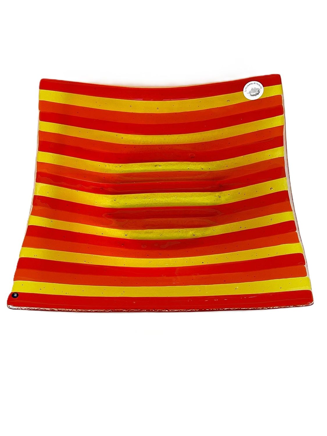 Murano Glass bowl 28x28cm -Unique piece-