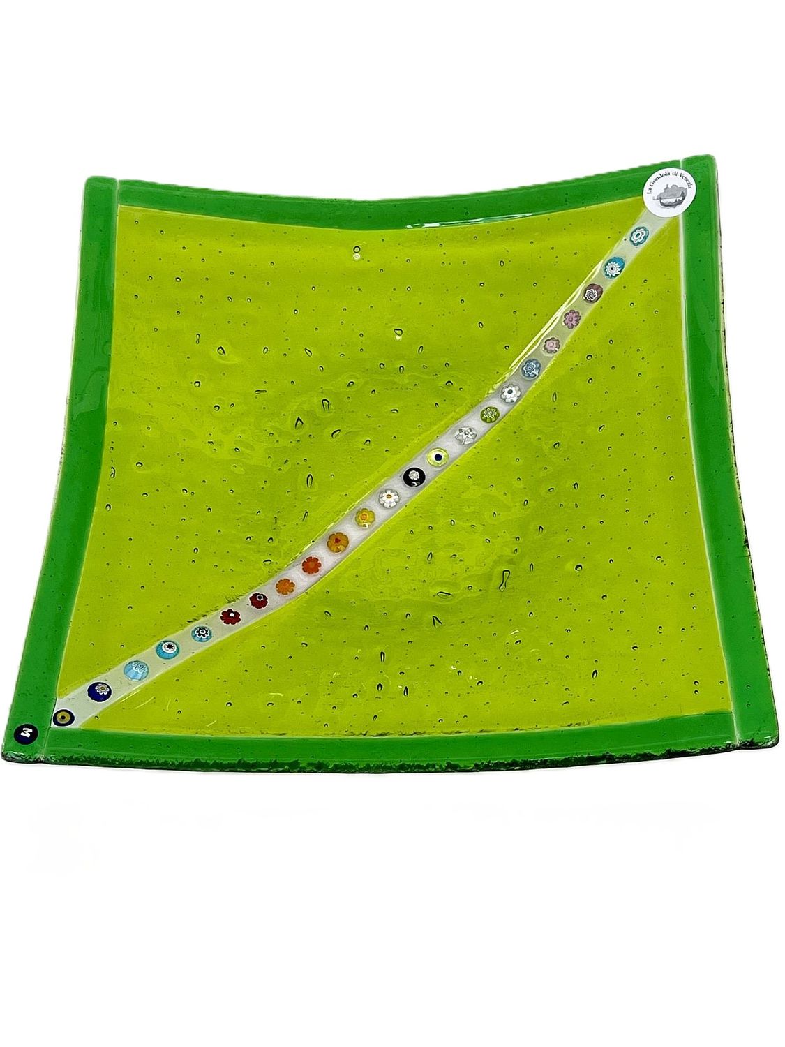 Murano Glass bowl 28x28cm -Unique piece-