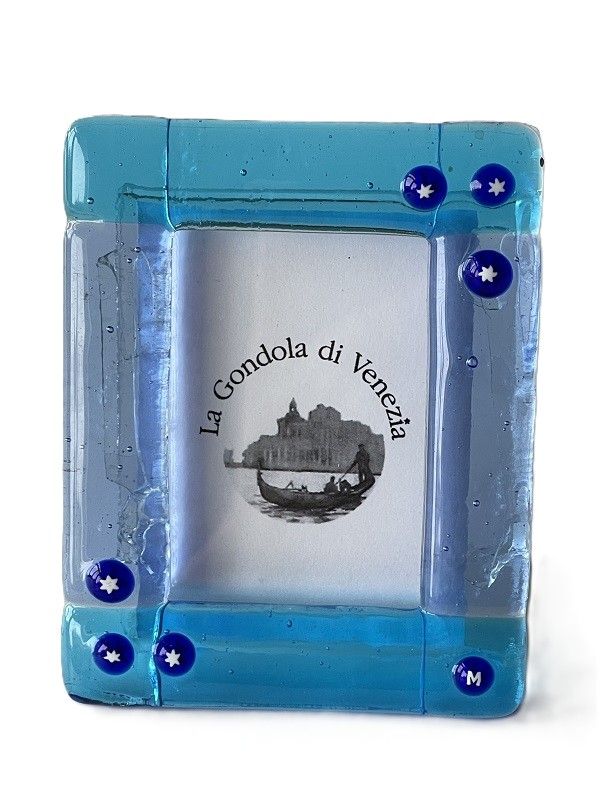 Photo frame Murano glass H8xW6.5cm