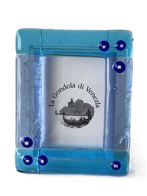 Photo frame Murano glass H8xW6.5cm