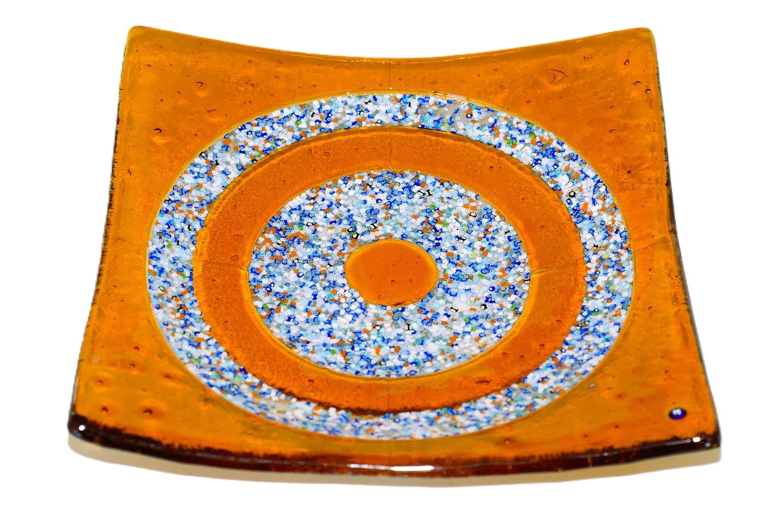 Murano Glass bowl 28x28cm  -Unique piece-