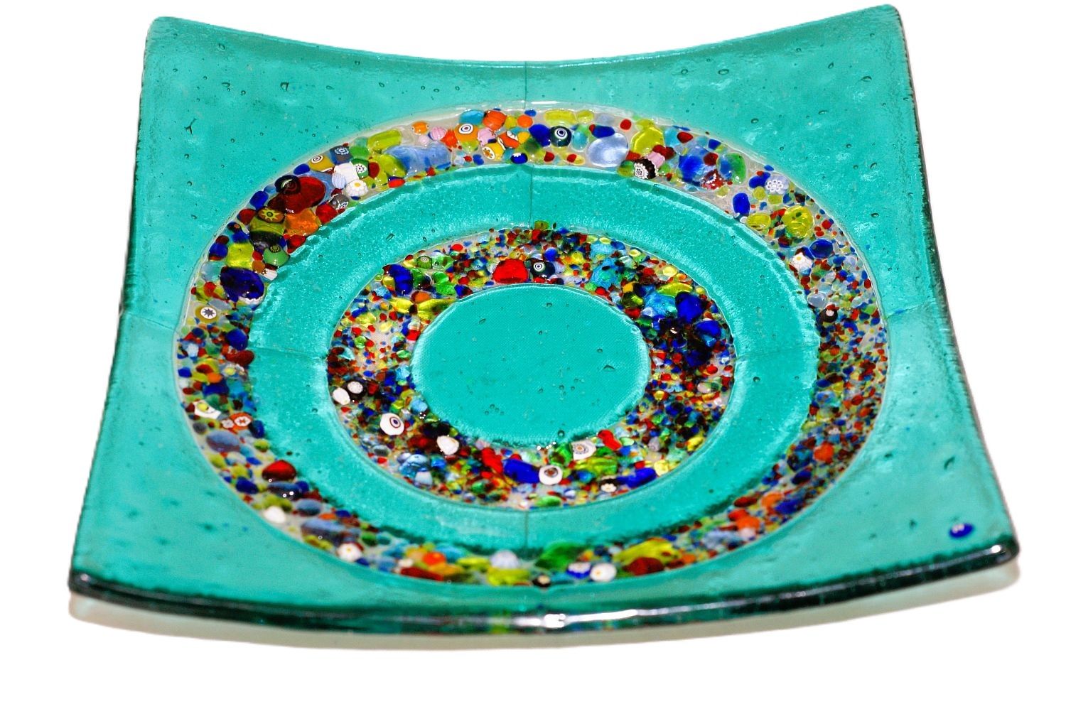 Murano Glass bowl 28x28cm -Unique piece-