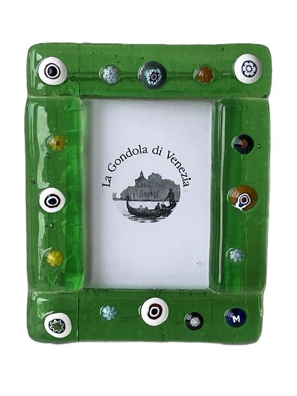 Photo frame Murano glass H8xW6.5cm