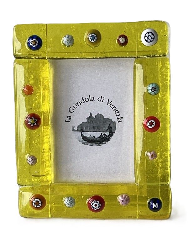 Photo frame Murano glass H8xW6.5cm